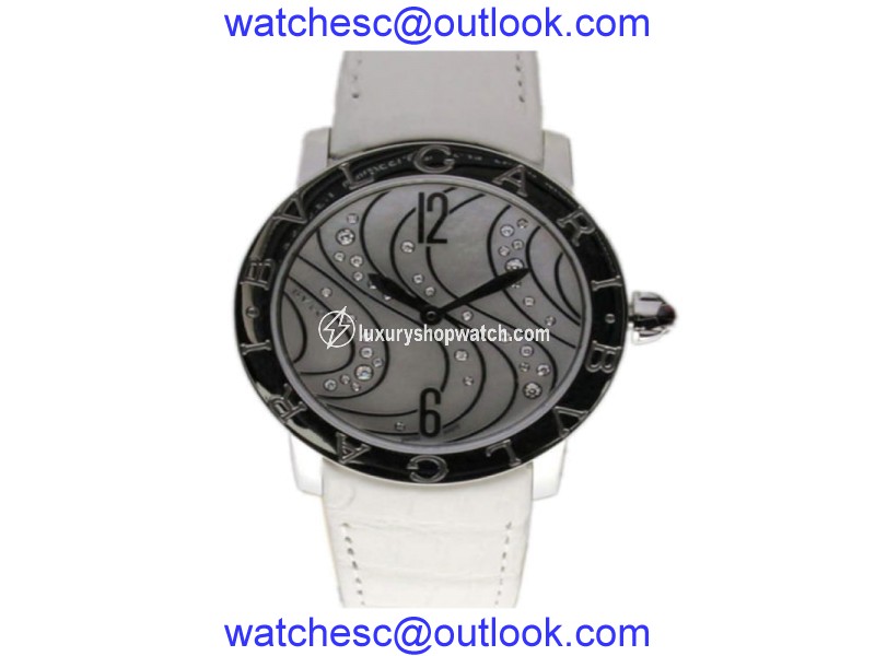 Bulgari Bulgari Steel MOP Diamonds 37mm Ladies Watch BBL37WCDSL Bulgari"