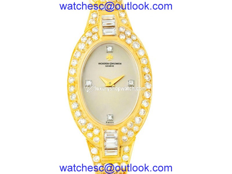 Vacheron & Constantin 18K Yellow Gold & Diamond Vintage 18mm Womens Watch Vacheron & Constantin