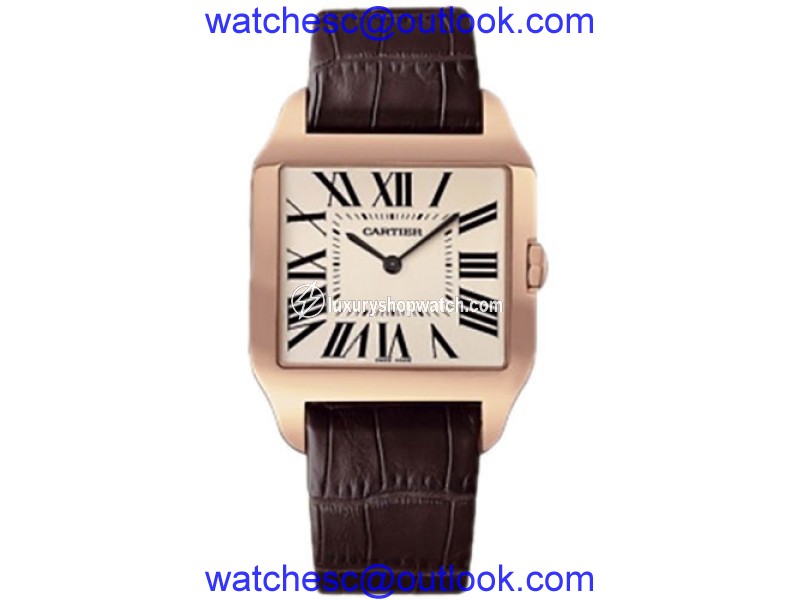 Cartier Santos Dumont W2006951 18K Rose Gold 44.6mm Manual Mens Watch Cartier