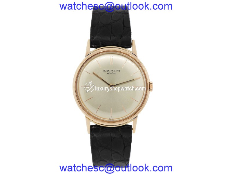 Patek Philippe Calatrava 3416 18K Rose Gold 32mm Mens Watch