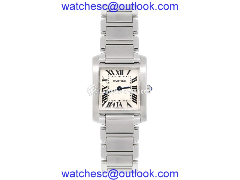 Cartier Tank Francaise 2384 Stainless Steel 20mm Womens Watch Cartier