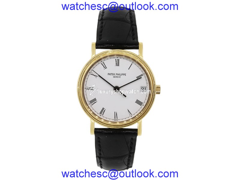 Patek Philippe Calatrava 3802/200J 18K Yellow Gold Automatic 33mm Unisex Watch Patek Philippe