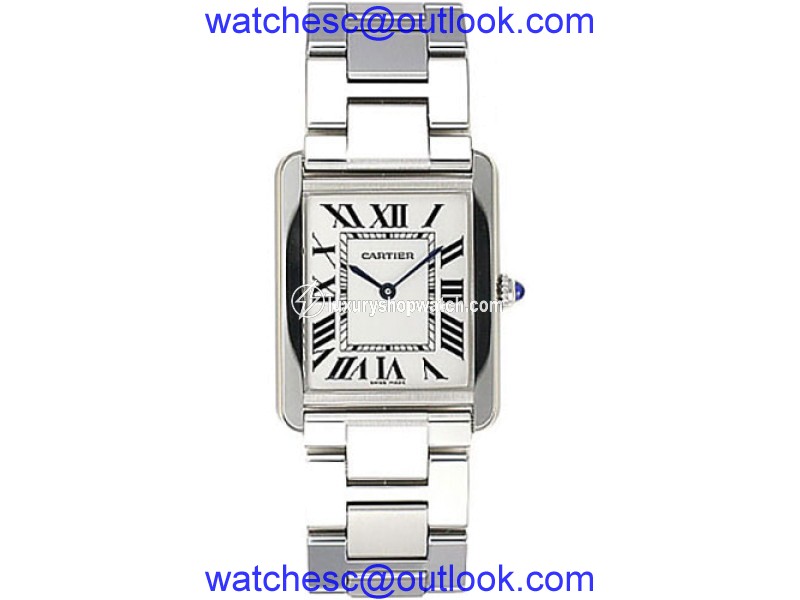 Cartier Tank Solo W5200014 Stainless Steel 34.8mm Quartz Mens Watch Cartier