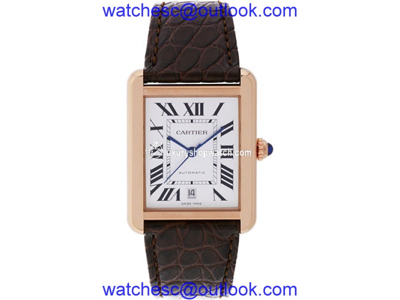 Cartier Tank Solo XL W5200026 18K Rose Gold 40.85mm Automatic Mens Watch Cartier