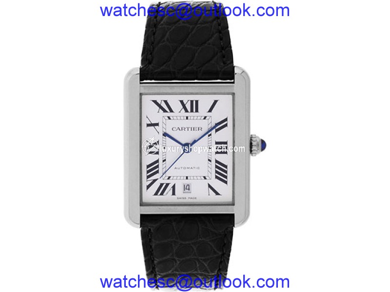 Cartier Tank Solo XL W5200027 Stainless Steel 31mm Automatic Mens Watch Cartier