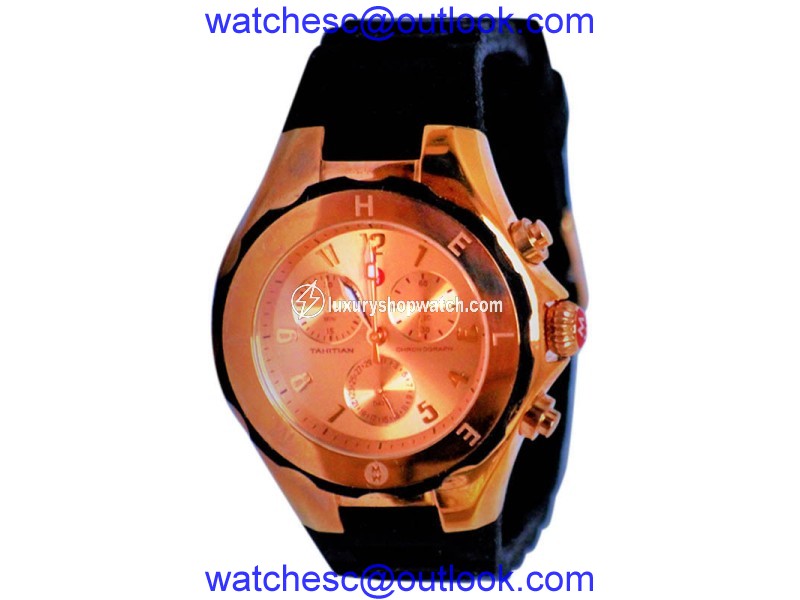 Michele Tahitian Jelly Bean Stainless Steel & Silicone 40mm Watch Other