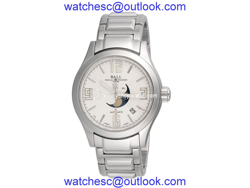 Ball NM1082 C Engineer II Moonphase Stainless Steel Automatic 39.5mm Mens Watch Ball