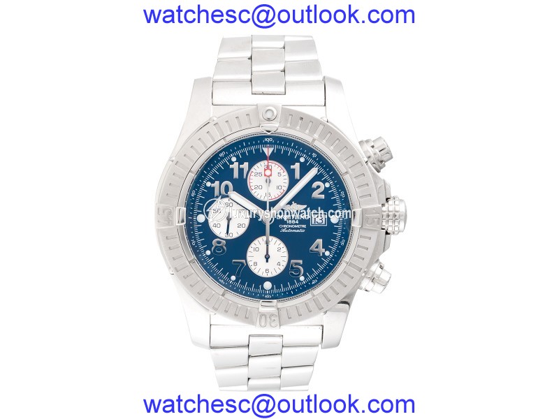 Breitling Super Avenger A13370 Stainless Steel Chronograph.48.4mm Mens Watch Breitling