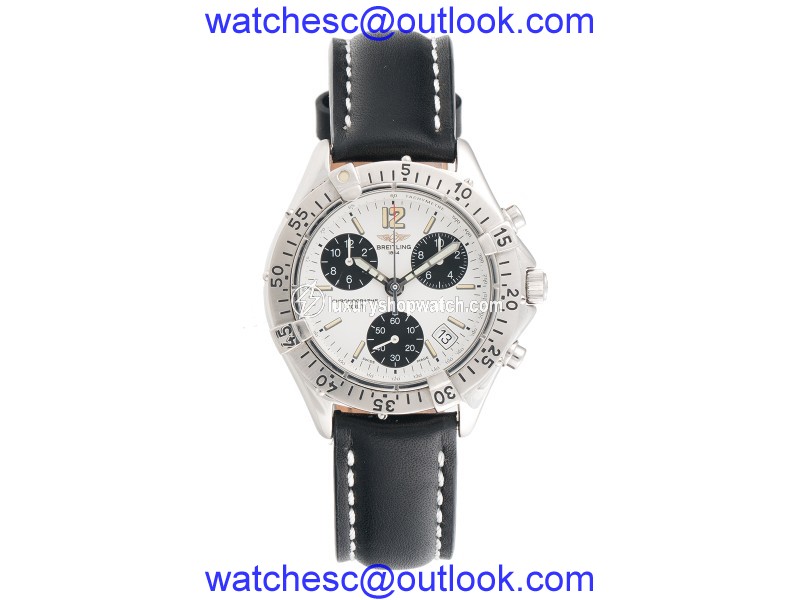 Breitling Colt A53035 Chronograph Stainless Steel Black 41mm Mens Watch Breitling