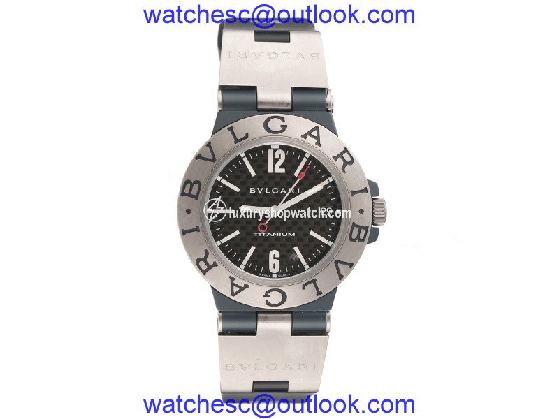 Bulgari Diagono TI38TA Titanium Carbon Fiber Automatic 38mm Unisex Watch Bulgari