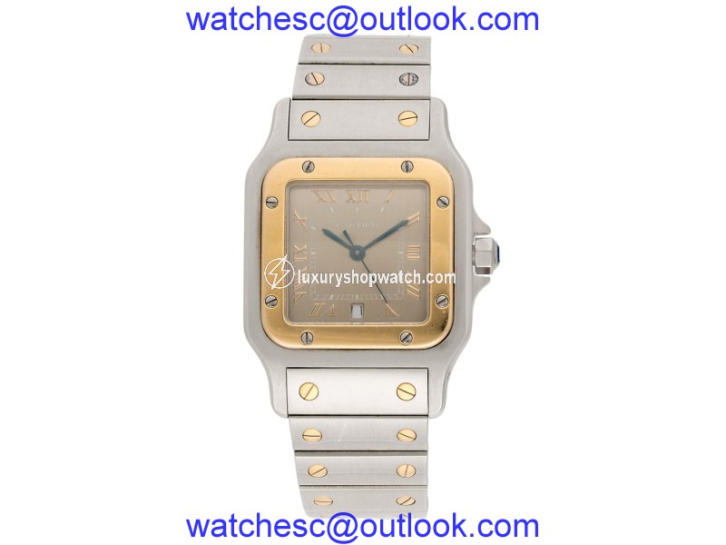 Cartier Santos 1566 Stainless Steel and 18k Yellow Gold Quartz 32mm Watch Cartier