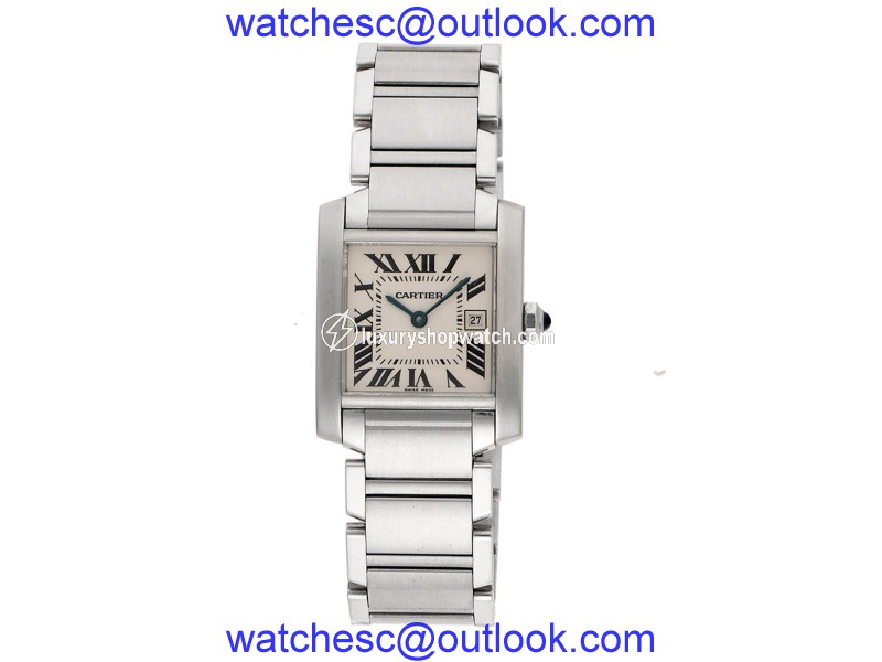 Cartier Tank Francaise W51011Q3 Stainless Steel Quartz 25mm Womens Watch Cartier