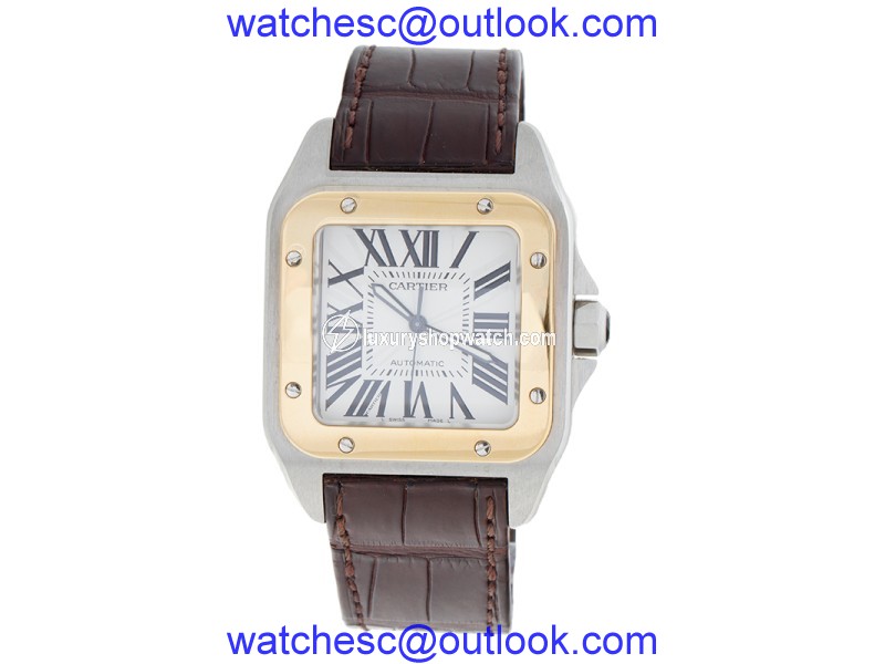 Cartier Santos 2656 Stainless Steel and 18K Yellow Gold 38mm Watch Cartier