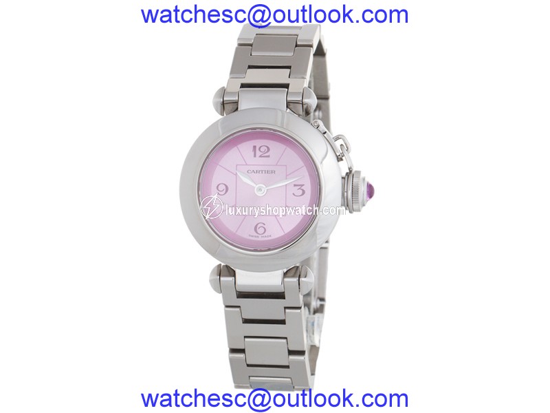 Cartier Miss Pasha 2973 Stainless Steel Pink Dial Watch Cartier