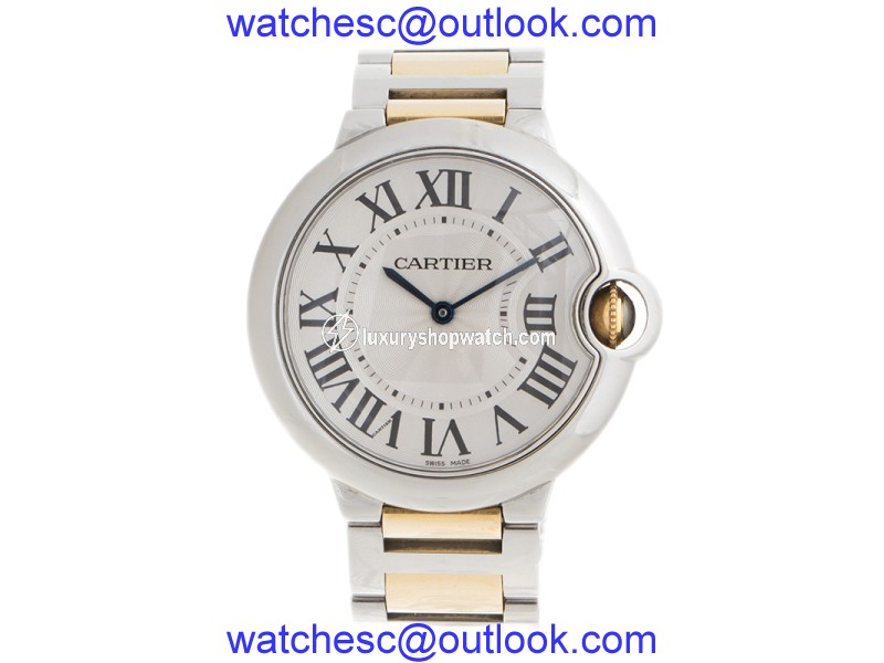Cartier Ballon Bleu Stainless Steel and 18K Yellow Gold 36mm Watch Cartier