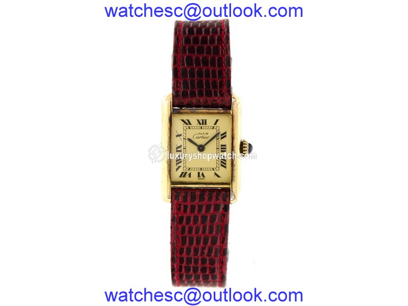 Cartier Tank Vermeil Ladies Watch Cartier
