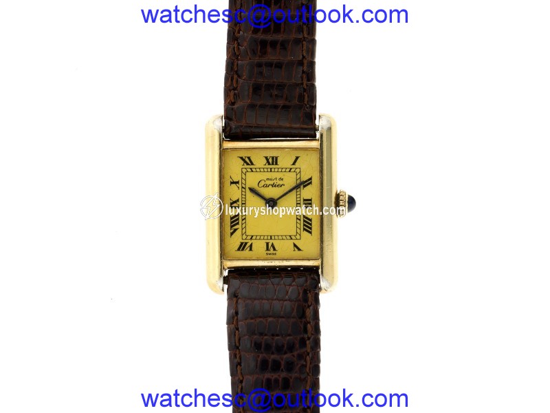 Cartier Tank Vermeil Ladies Watch Cartier