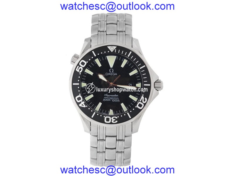 Omega Seamaster Professional 300M 2064.50 Quartz Black Dial Mens 41mm Watch Omega