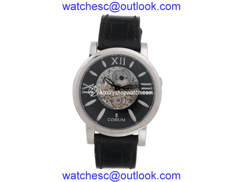 Corum Limited Edition Skylight 18K White Gold Skeleton 42.5mm Mens Watch Corum