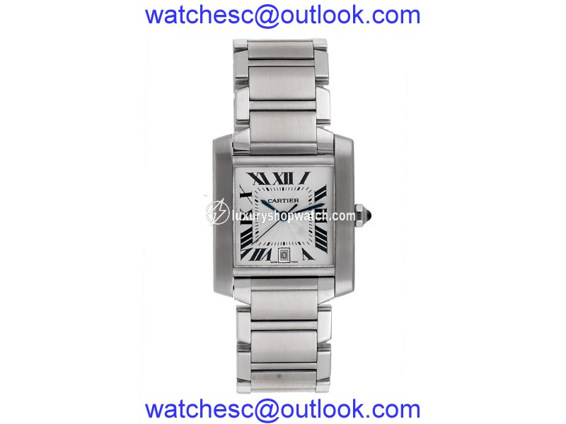Cartier 2302 Tank Francaise W51002Q3 Stainless Steel Automatic 27.5mm Unisex Watch Cartier