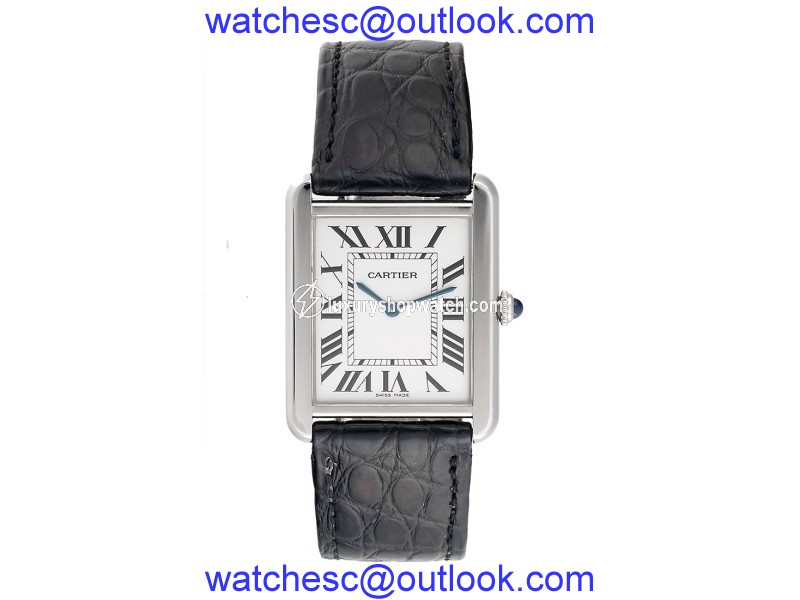 Cartier Tank Solo 2715 Stainless Steel 34.8mm Quartz Mens Watch Cartier