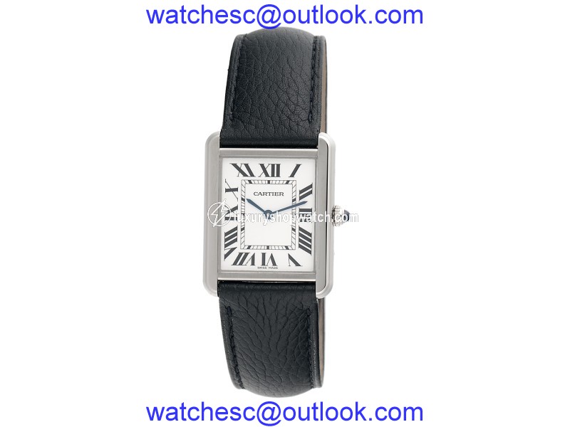 Cartier WSTA0028 Tank Solo Large Stainless Steel Quartz 34.8mm x 27.4mm Mens Watch Cartier