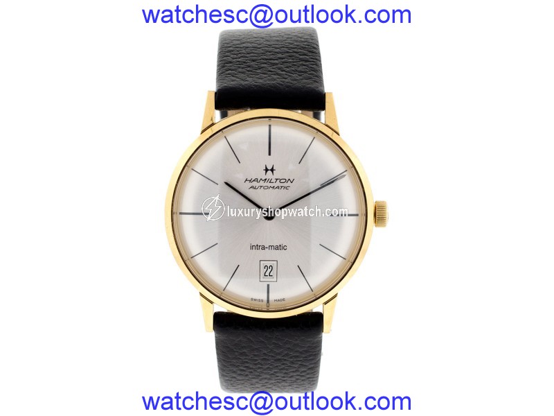 Hamilton Intra-matic Gold Plated Watch Mens Watch Hamilton