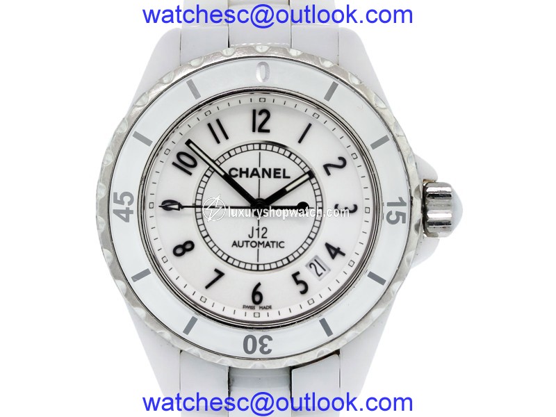Chanel J12 85129 Ceramic White Dial Automatic 38mm Womens Watch Chanel
