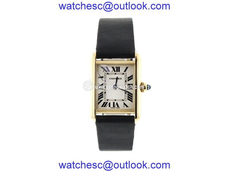 Cartier Tank Small 18K Yellow Gold Mens Watch Cartier