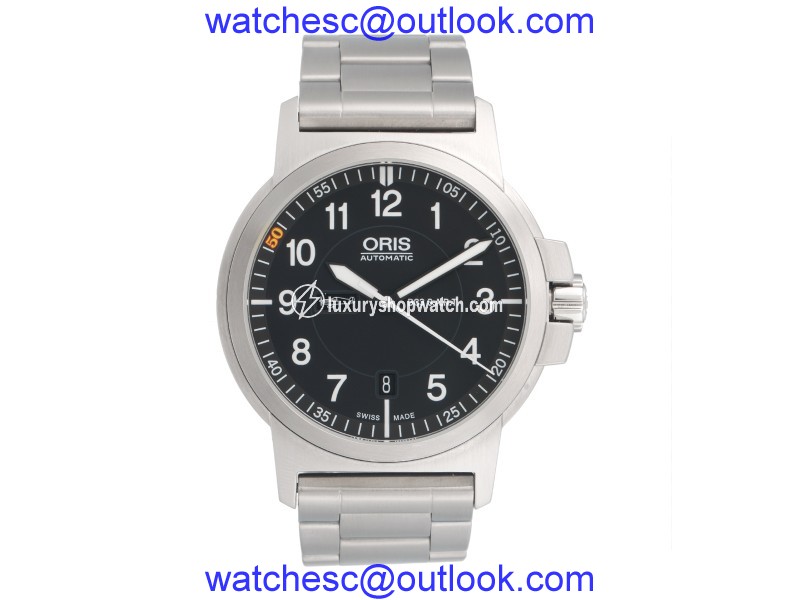 Oris Air Racing 01 735 7641 Silver Stainless Steel Automatic 42mm Mens Watch Oris