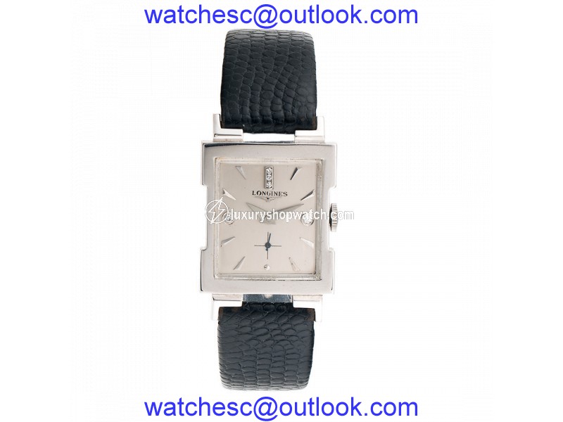 Longines 14K White Gold Dress Unisex 27mm Vintage Watch Longines