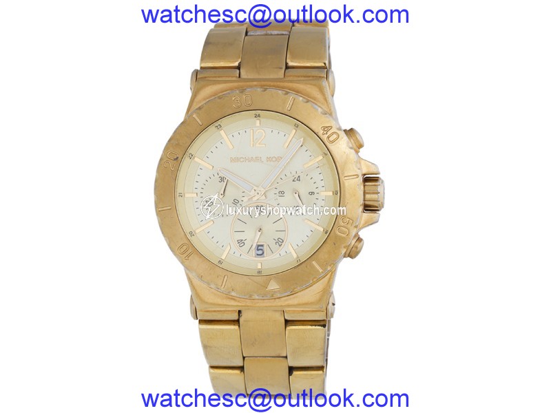 Michael Kors MK5313 Gold-Tone Stainless Steel Chronograph 42mm Watch Michael Kors