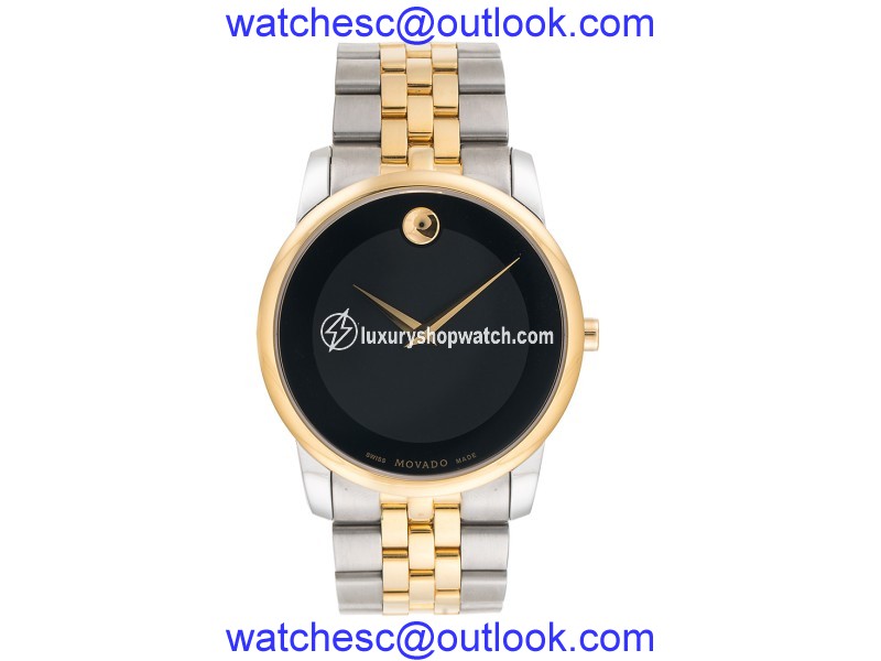 Movado Museum 07.1.20.1198 Two Tone 40mm Classic Mens Watch Movado