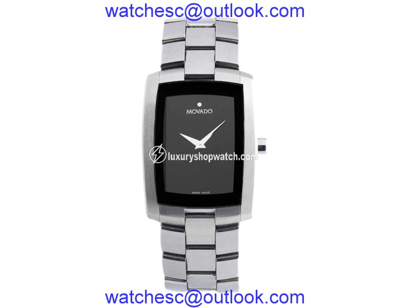 Movado Museum 84 C6 1452 Stainless Steel Black Dial Quartz 30mm Watch Movado