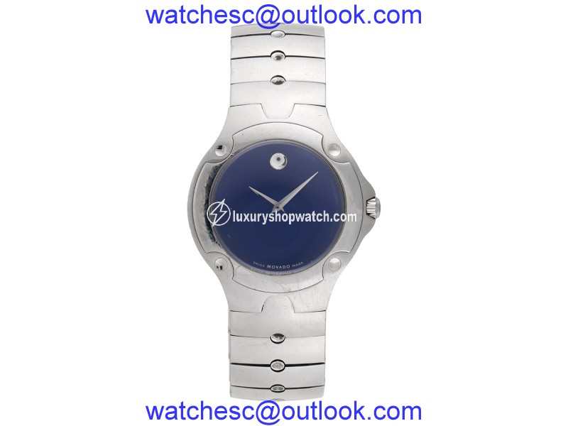 Movado Sports Edition 84 G1 1892 Stainless Steel Blue Dial 37mm Mens Watch Movado