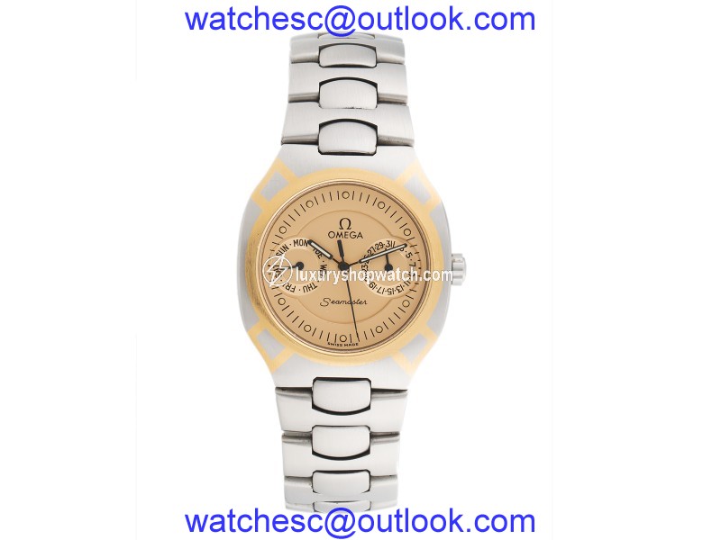 Omega Seamaster Polaris Day Date Stainless Steel Quartz 31mm Mens Watch Omega