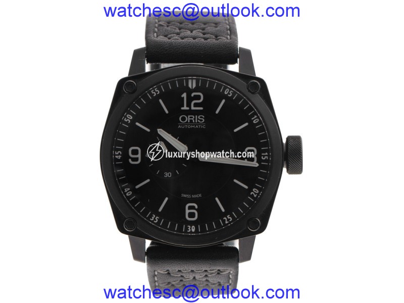 Oris 7617a Stainless Steel Black Dial 43mm Watch Oris