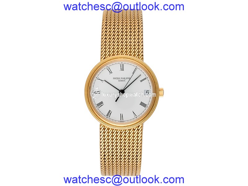 Patek Philippe 3802/205 18K Yellow Gold Automatic 33mm Mens Watch Patek Philippe