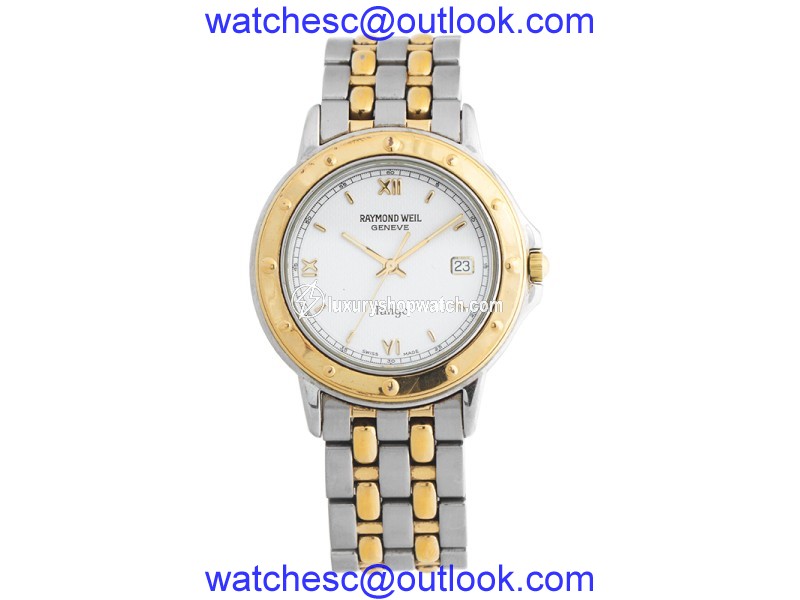 Raymond Weil Tango 5560 Stainless Steel and Yellow-Tone PVD Quartz 39mm Watch Raymond Weil