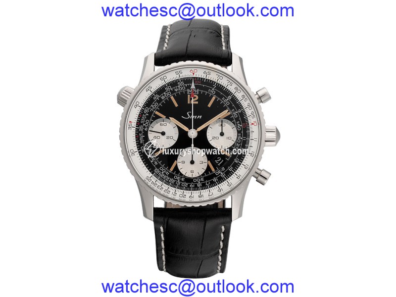 Sinn 903 St B E Navigation Chronograph Automatic Stainless Steel Mens 41mm Watch Sinn