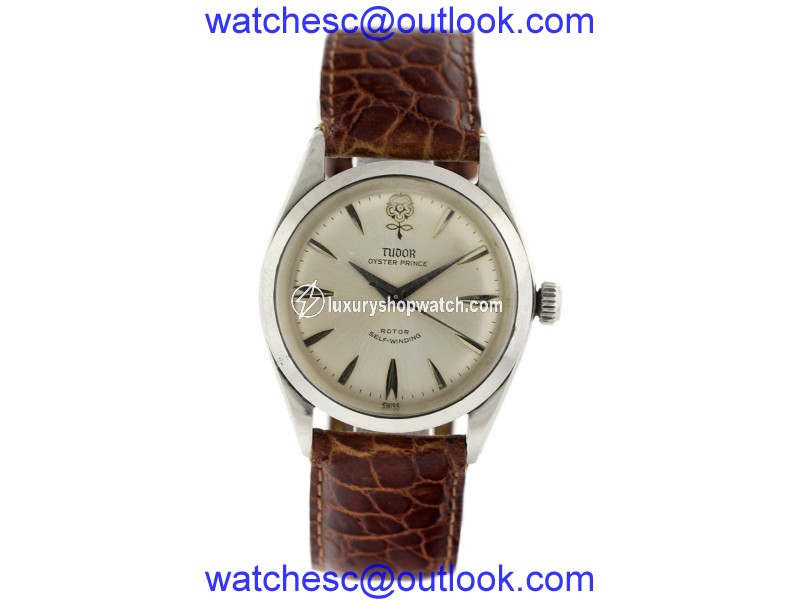 Tudor Prince Stainless Steel & Leather 34.5mm Watch Tudor