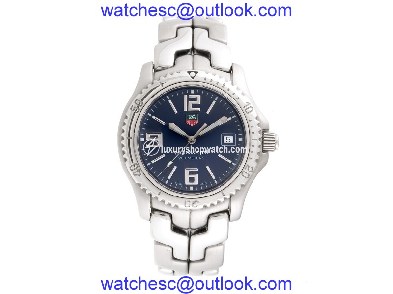 Tag Heuer Link WT1113 Stainless Steel Blue Dial 43mm Mens Watch Tag Heuer
