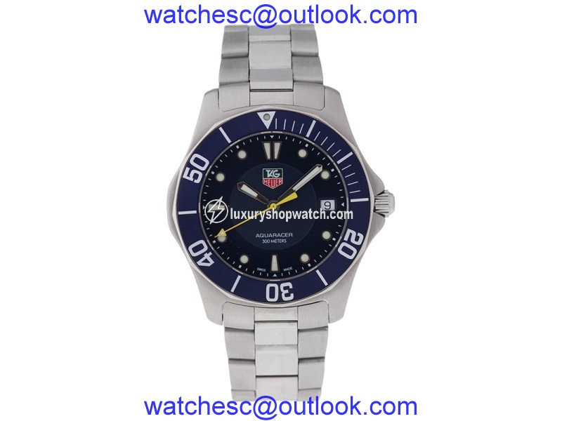 Tag Heuer Aquaracer WAB1112 Stainless Steel Blue Dial 41mm Watch Tag Heuer